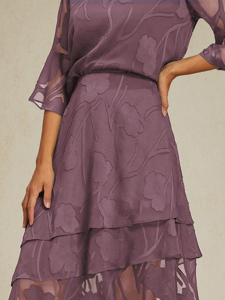 חצאית מידי בשיפון פרחוני