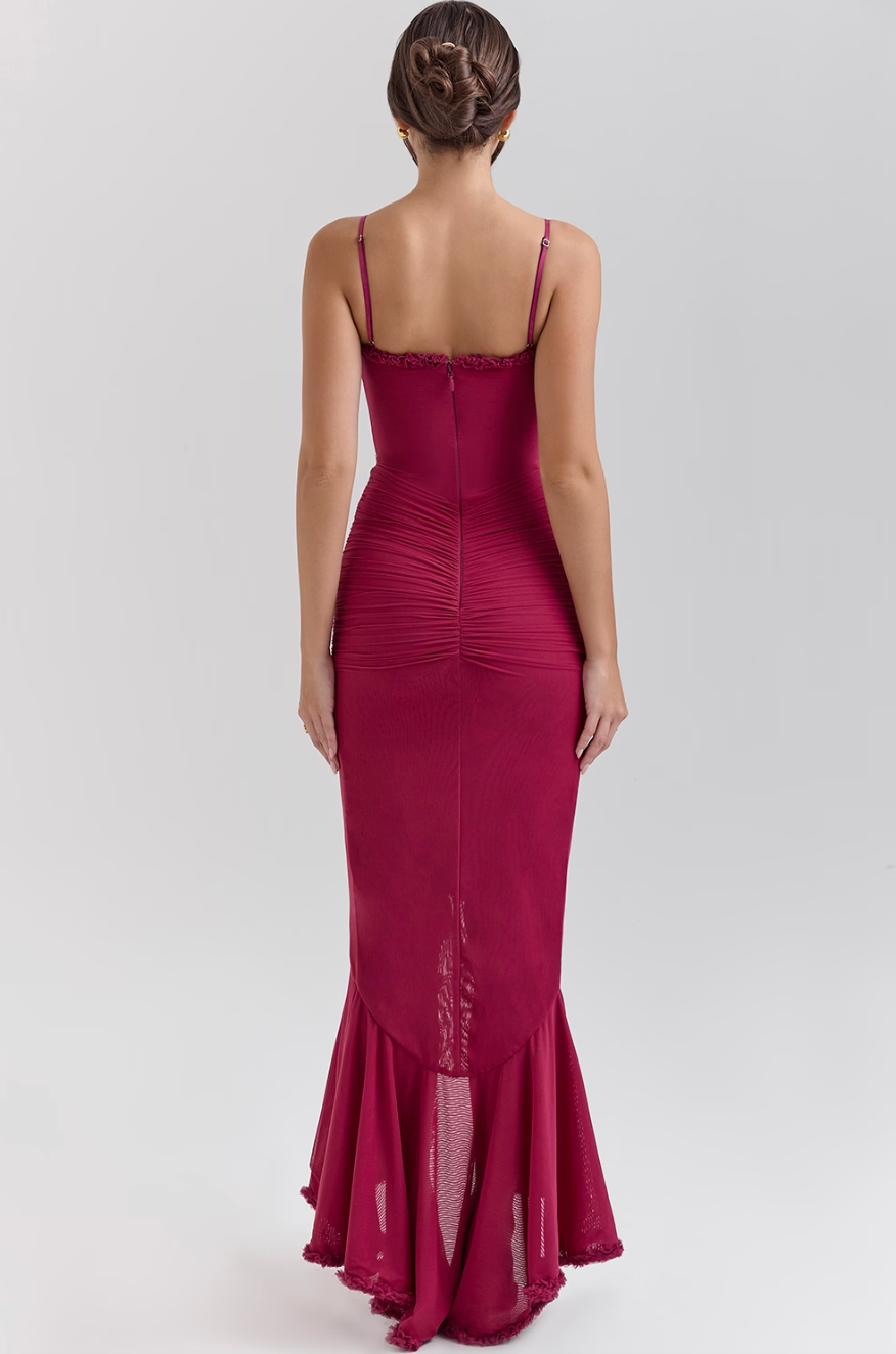 אלכסנדרה | שמלת מקסי רוויה לאורחות חתונה
